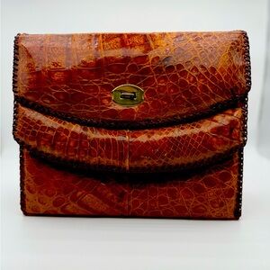 Authenticic Hand Made Alligator Leather Purse